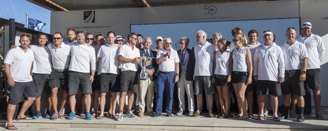Saudade first overall, Superyacht Class, Loro Piana Superyacht Regatta ©  Borlenghi / YCCS / BIM
